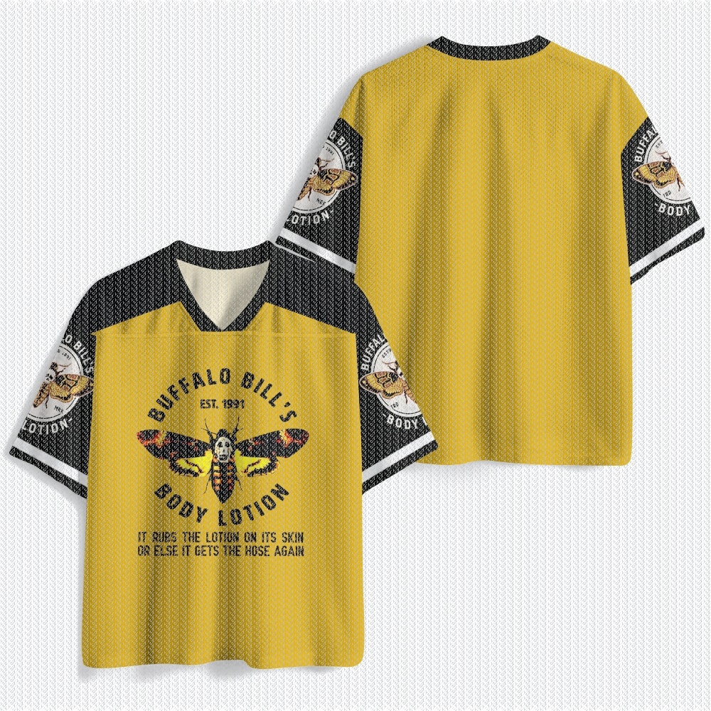 Street Fashion Hip Hop - V Neck Yellow Black Mesh Jersey