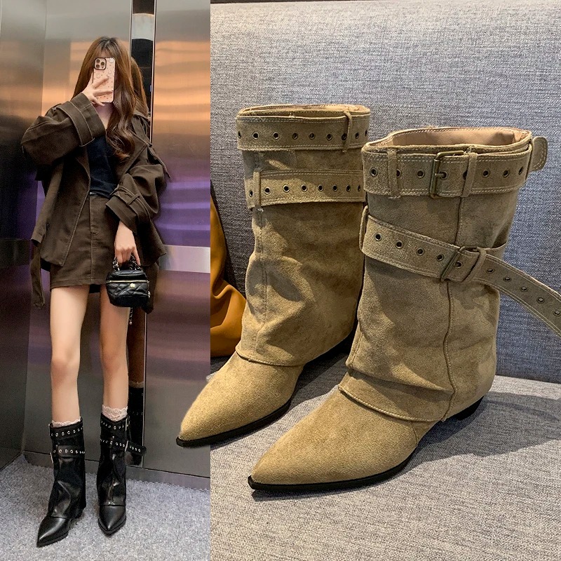 Street Fashion Clothes - 2025 Pointed Toe Women's Winter Boots