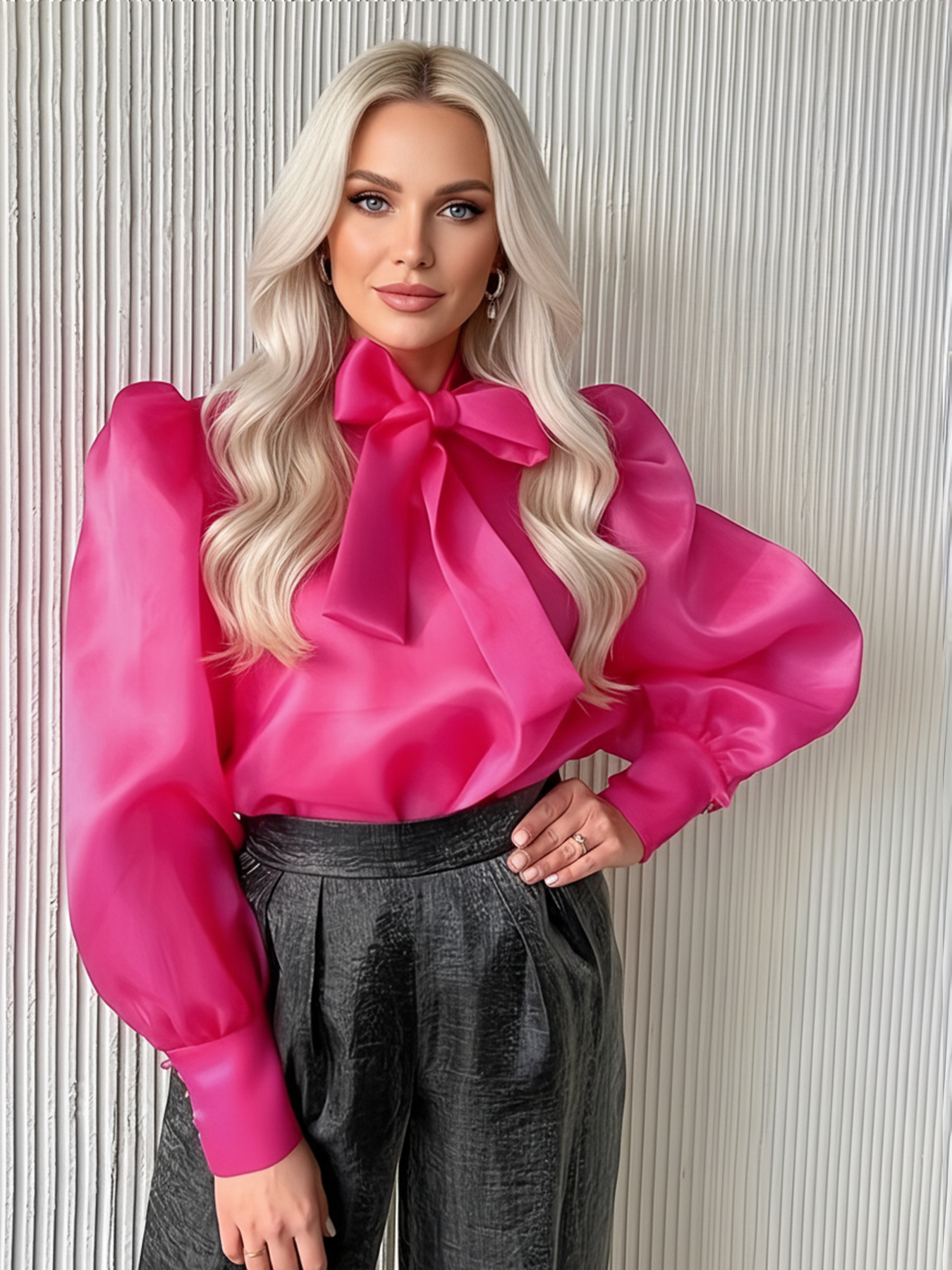 Street Fashion Clothes - Plus Size Women's See-through Shirt Blouse