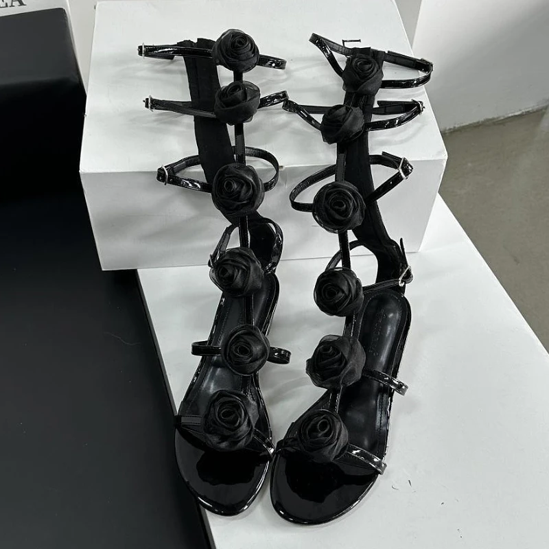 Flower Fashion Hollow Boots Sa - Street Fashion Female ulasan dan harga