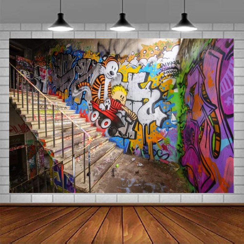 Urban Street Graffiti Wall Pho - Urban Street Fashion Photography ulasan dan harga