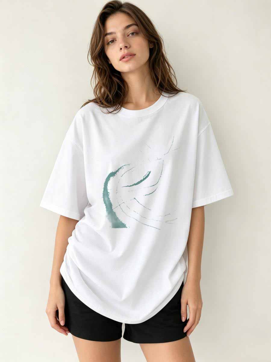 T-Shirts Street Shot Women Cot - Urban Street Fashion Photography ulasan dan harga