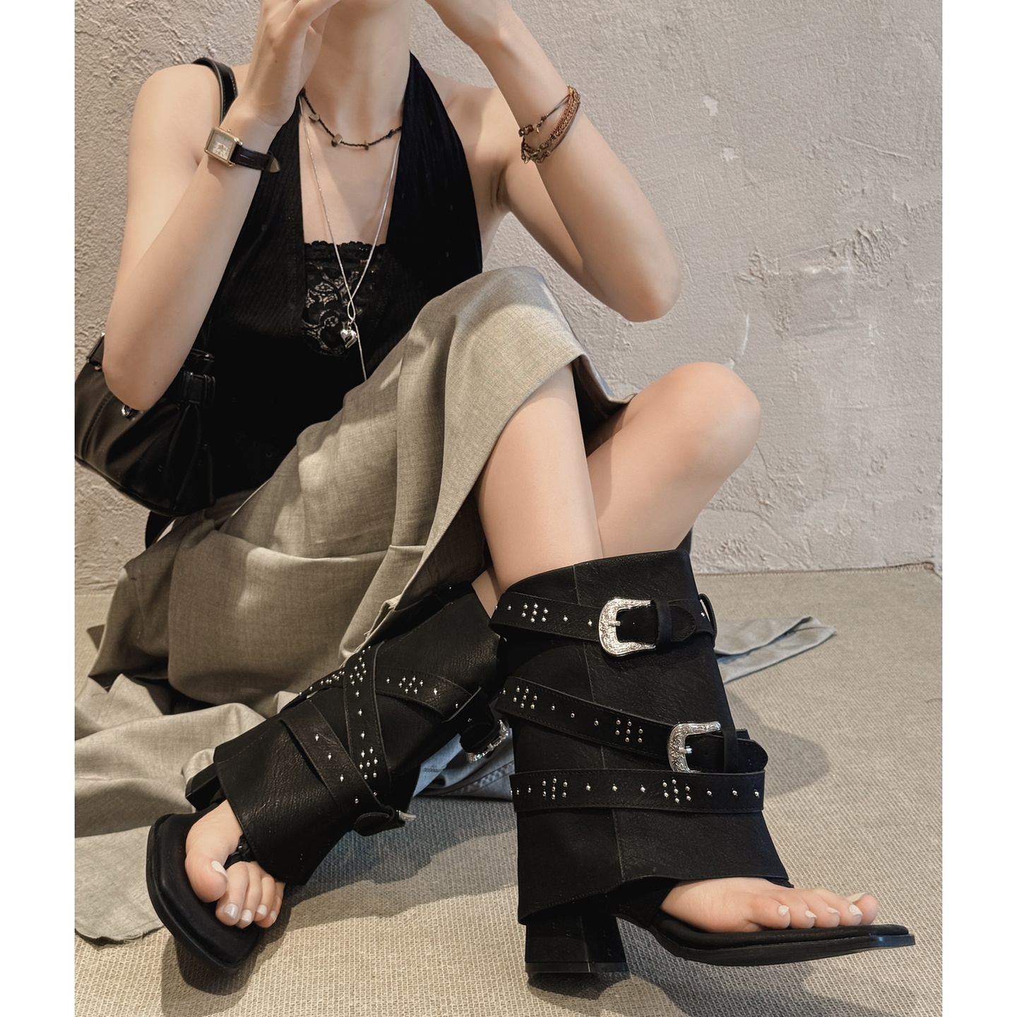 25 New Summer Vintage Buckles  - Street Fashion Female ulasan dan harga