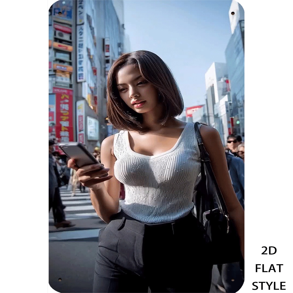 Retro Metal Tin Sign Urban Fas - Urban Street Fashion Photography ulasan dan harga