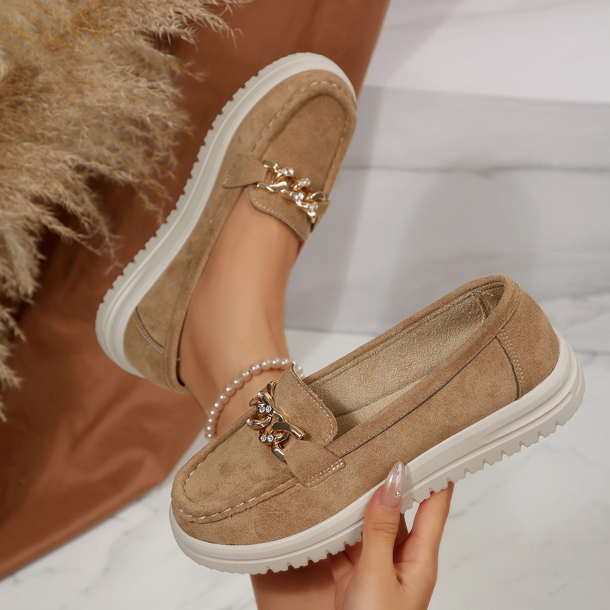 Spring Autumn Women Flats Loaf - Street Fashion Rome 2025 ulasan dan harga