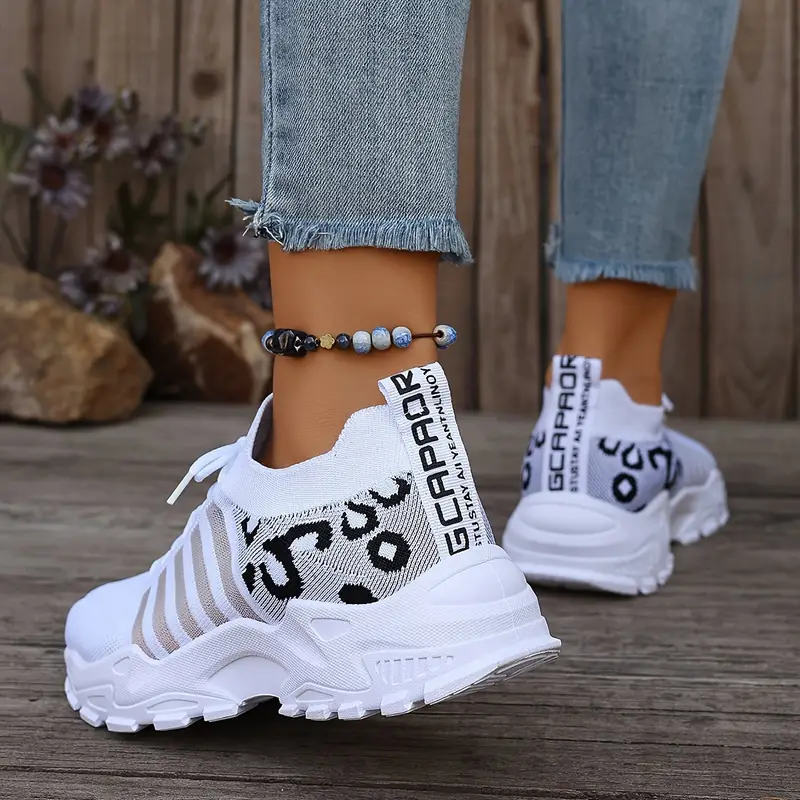 Leopard Print Knit Women's Sne - Street Fashion Walk ulasan dan harga