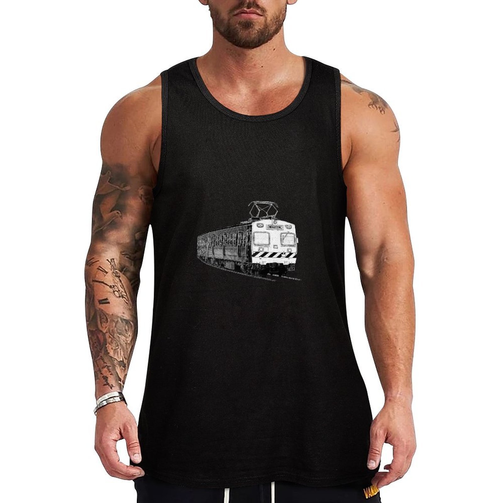 Melbourne Hitachi train Tank T - Street Fashion Melbourne ulasan dan harga