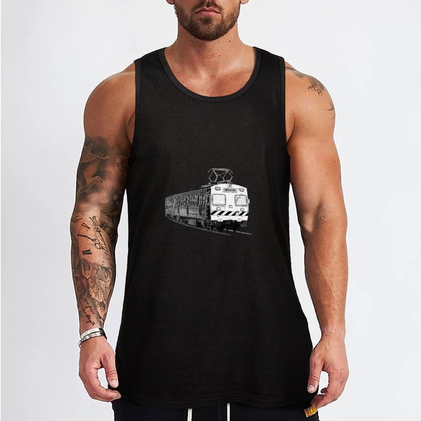 Melbourne Hitachi train Tank T - Street Fashion Melbourne ulasan dan harga