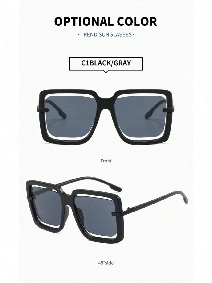 Pair Of Women's Oversized Blac - Street Fashion Photoshoot ulasan dan harga