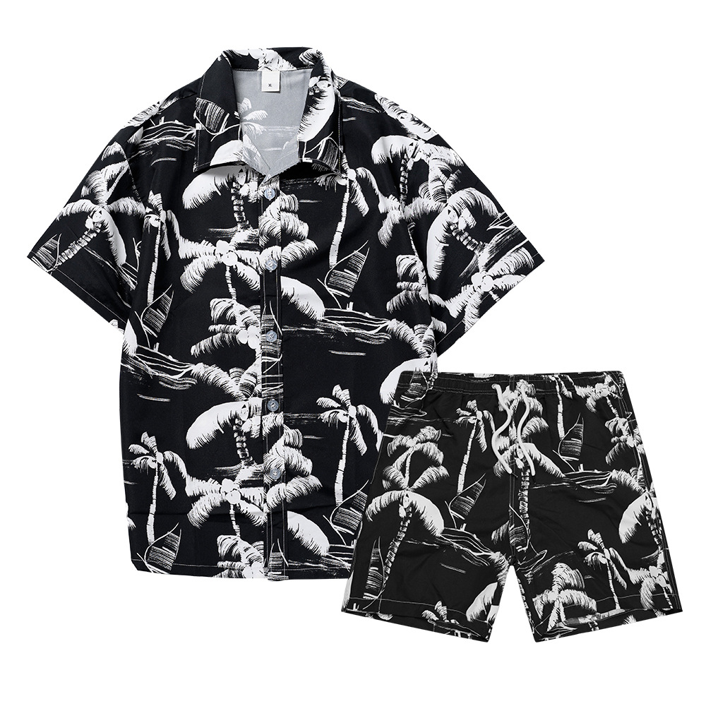 Hawaiian Coconut Tree 3D Print - Street Fashion Clothes ulasan dan harga