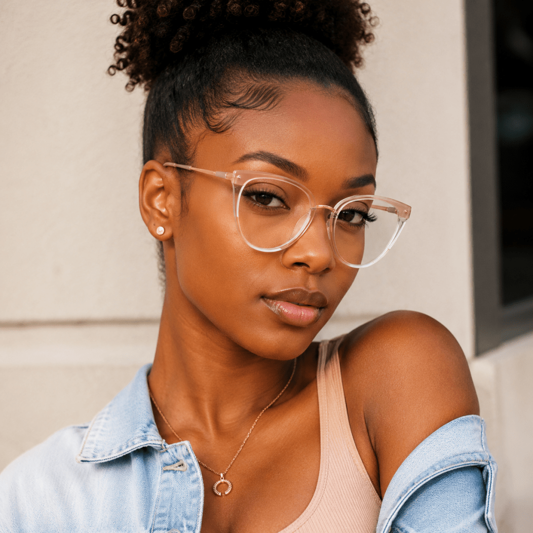 Pair Of Women's Retro Cat-Eye  - Street Fashion Photoshoot ulasan dan harga