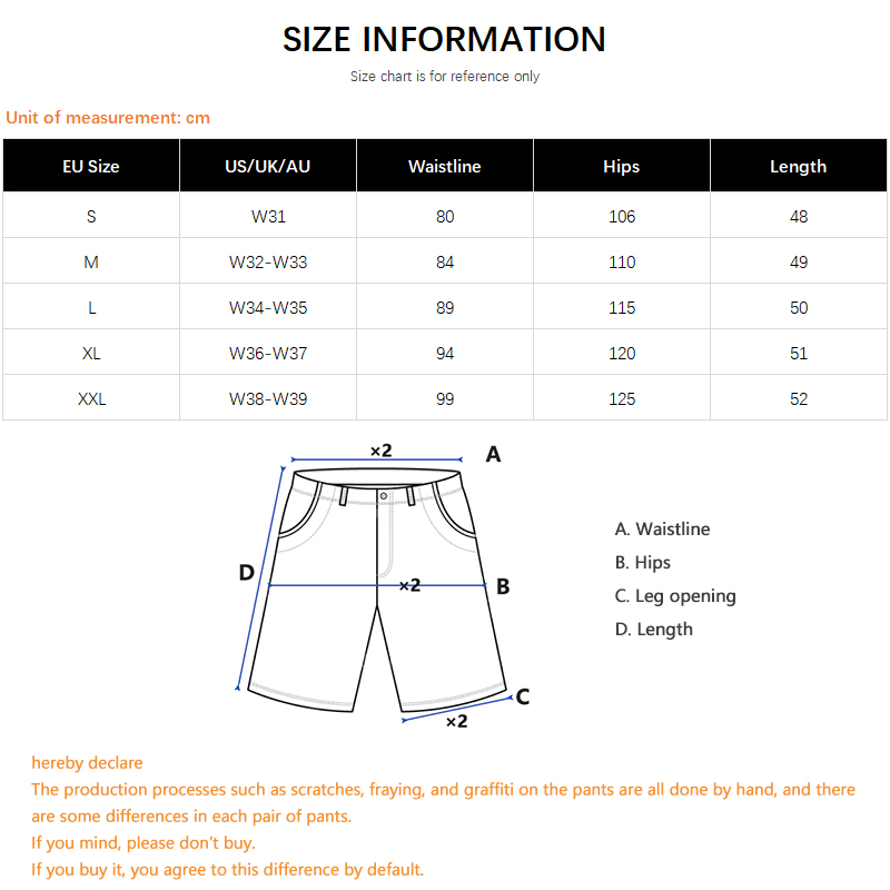 Hip-Hop Streetwear Men's Denim - Street Fashion Hip Hop ulasan dan harga