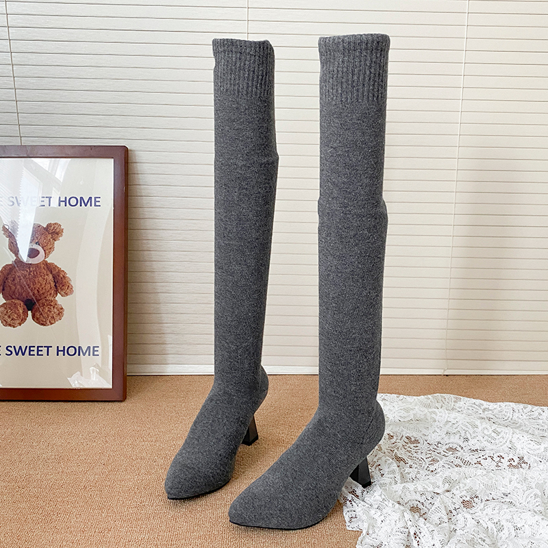 High Heels Women's Sock Boots  - Street Fashion Dress ulasan dan harga