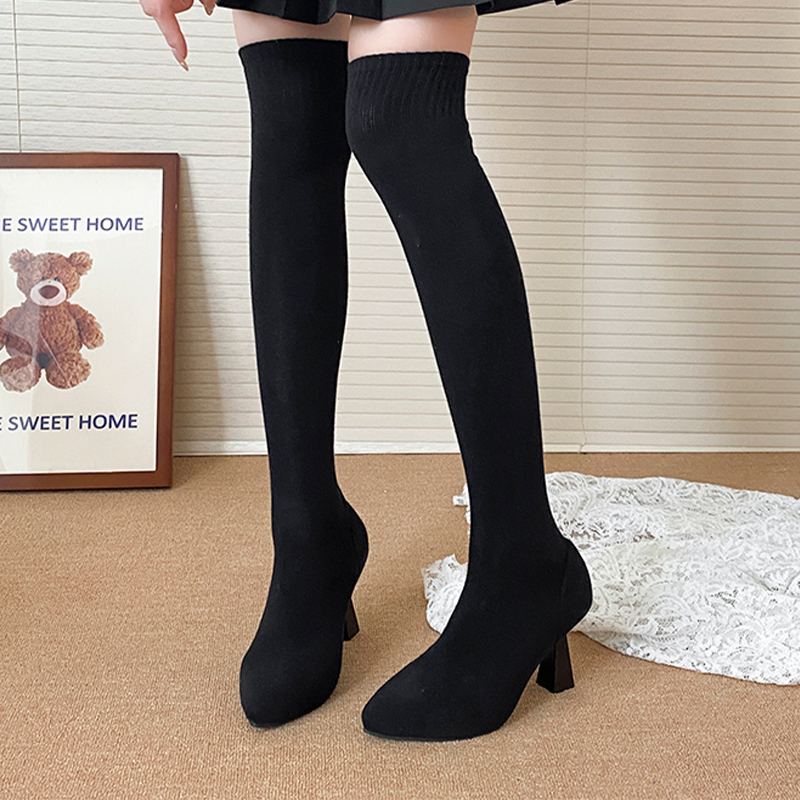 High Heels Women's Sock Boots  - Street Fashion Dress ulasan dan harga