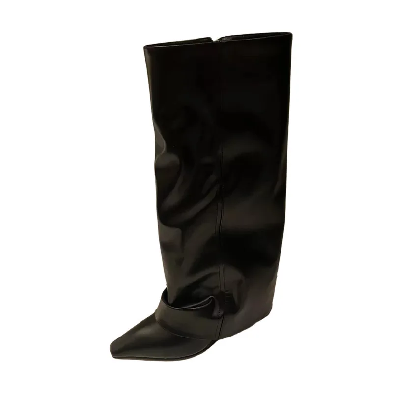 Women Trouser Legs High Boots  - Street Fashion Rome 2025 ulasan dan harga