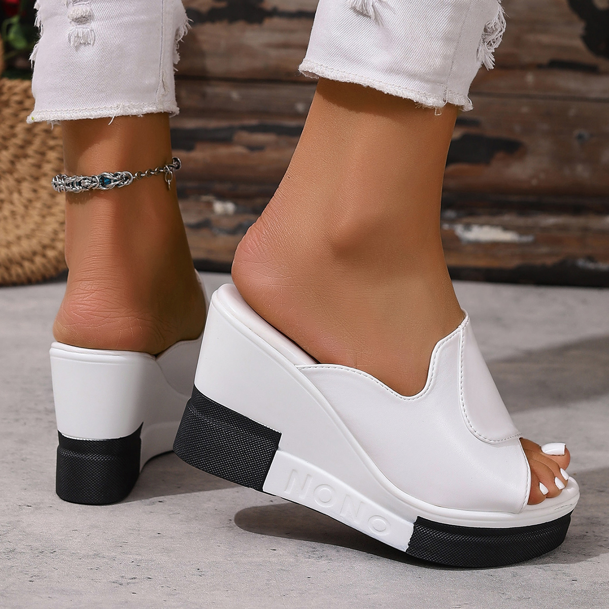 Women Wedges Slippers Summer H - Street Fashion Female ulasan dan harga