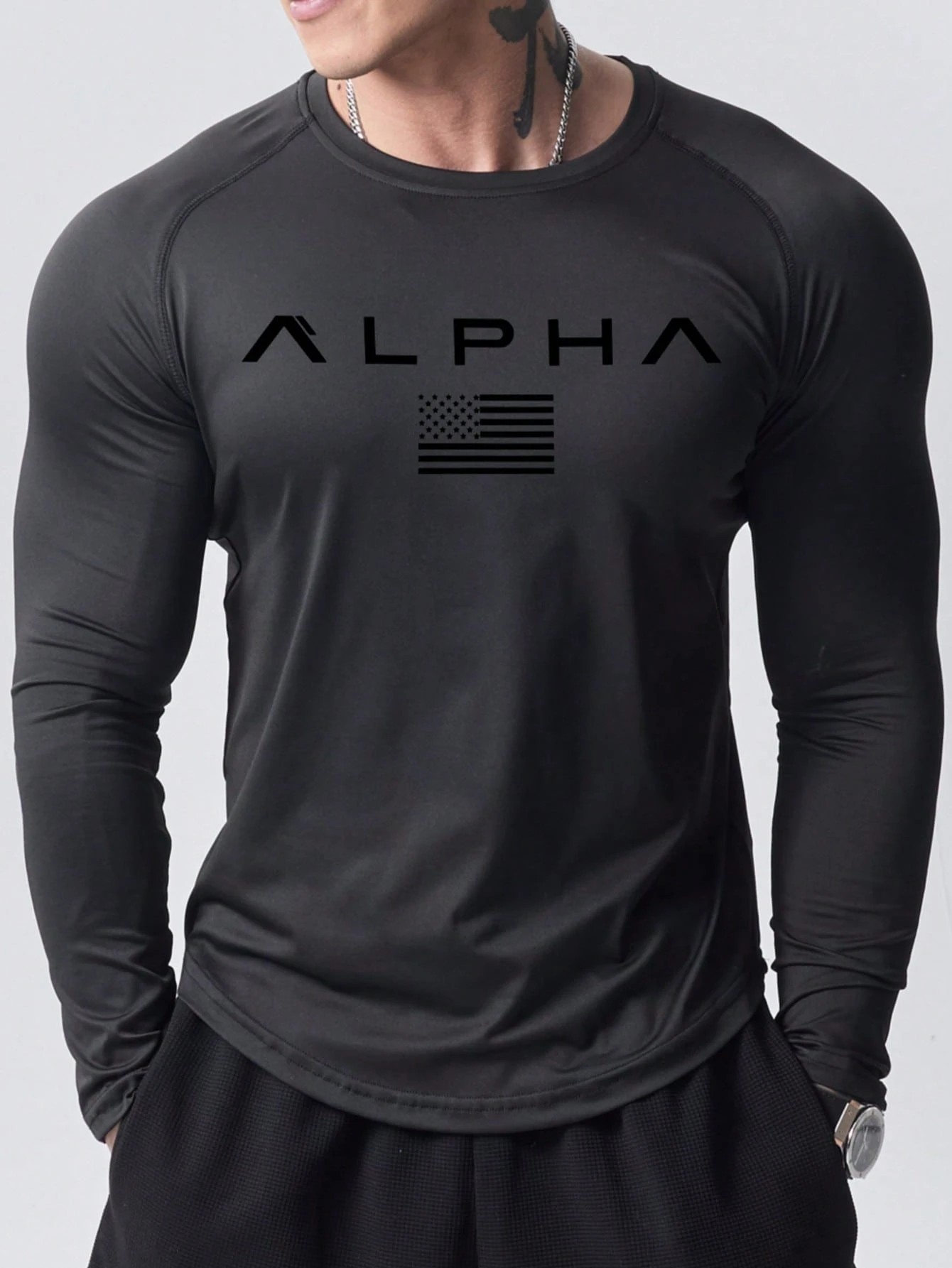 New men's long-sleeved T-shirt - Street Fashion Us ulasan dan harga