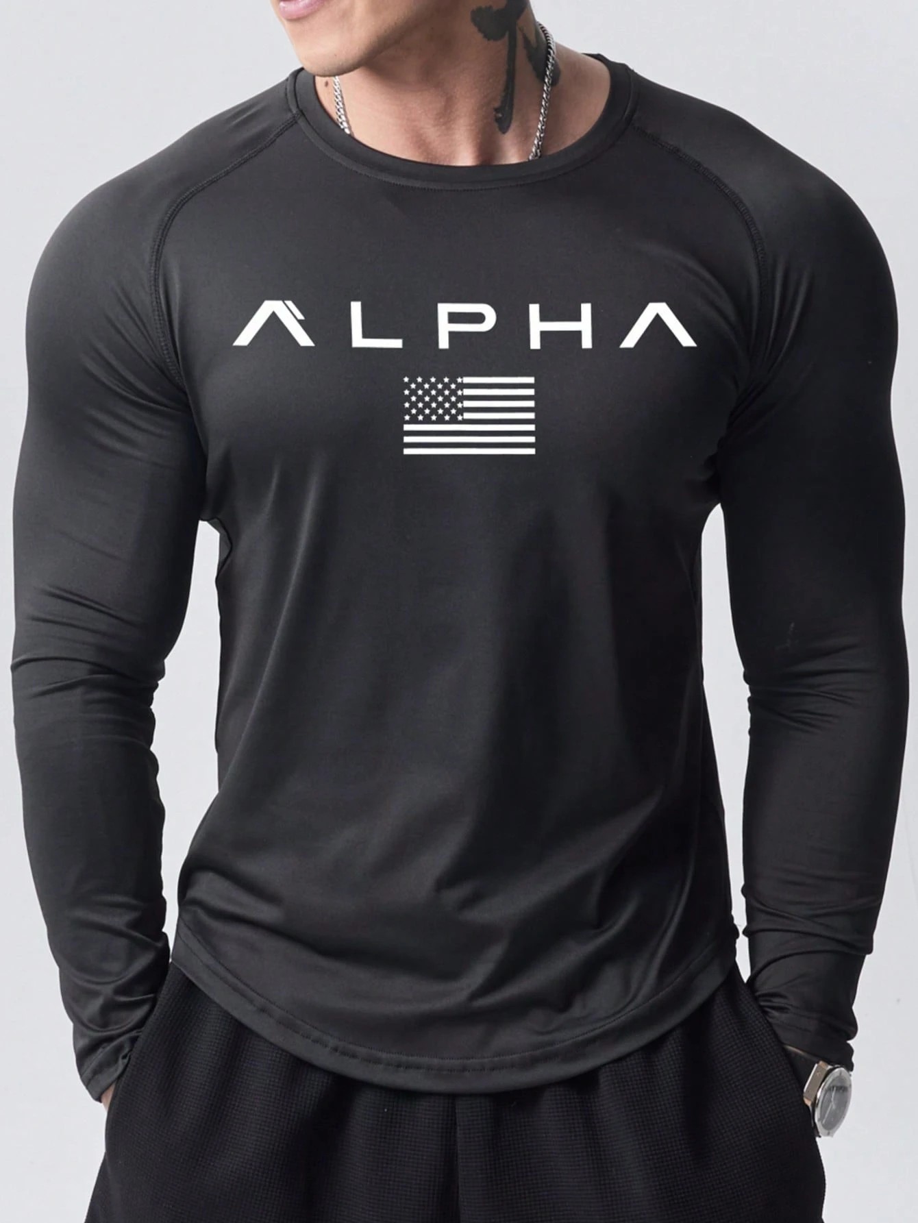 New men's long-sleeved T-shirt - Street Fashion Us ulasan dan harga