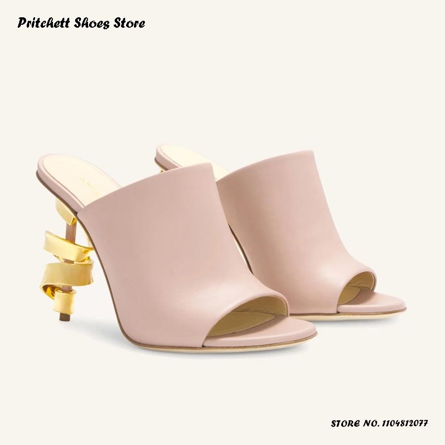 Women's Spiral High Heel Leath - Street Fashion Rome 2025 ulasan dan harga