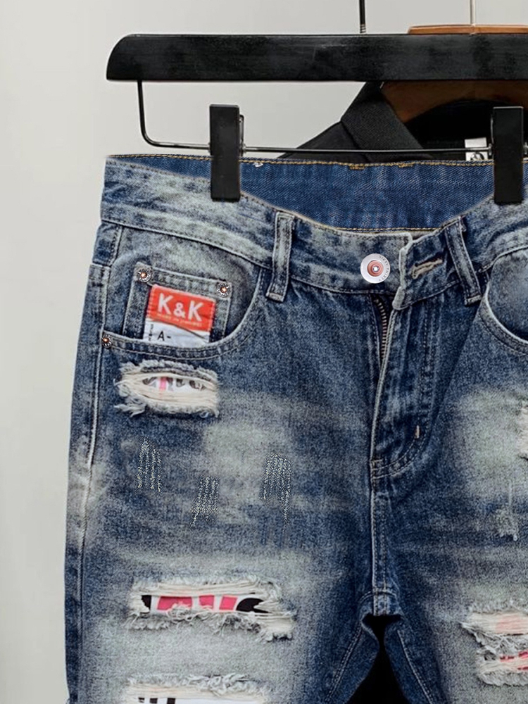 2026 Summer Ripped Straight Me - Street Fashion Clothes ulasan dan harga
