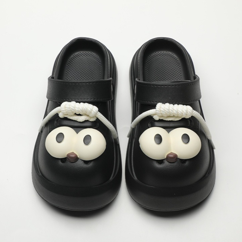 Cute DIY Big Eyes Fashion Clog - Street Fashion Walk ulasan dan harga