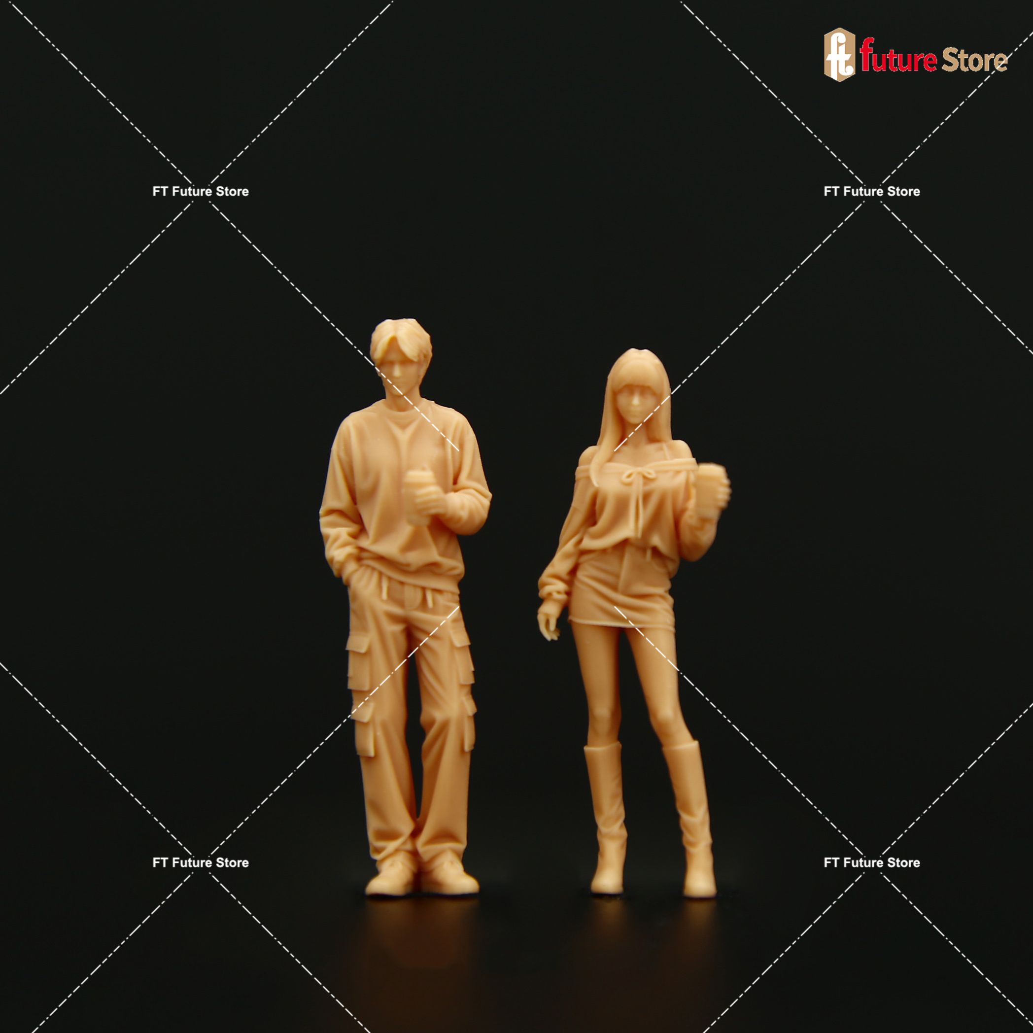 1/64 1/43 Fashion Girl Boy Cou - Street Fashion Photoshoot ulasan dan harga