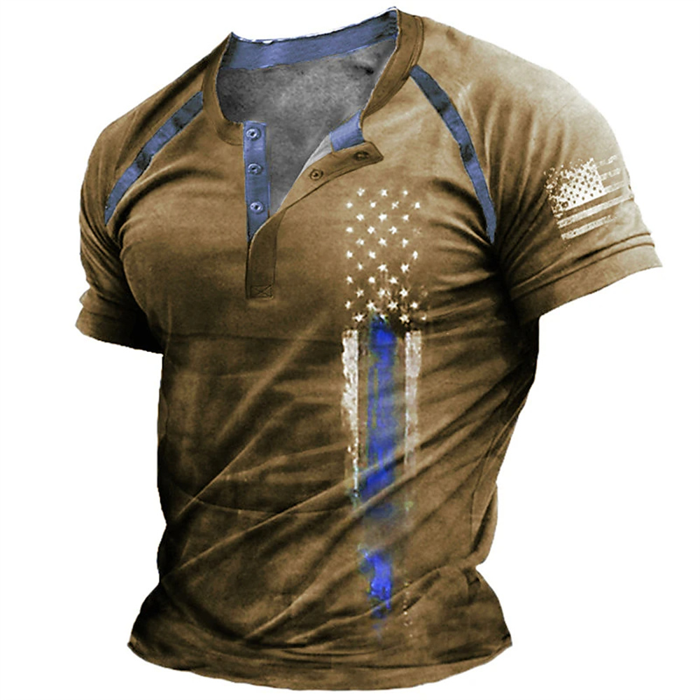 Funny 3D American Flag Print M - Street Fashion Clothes ulasan dan harga