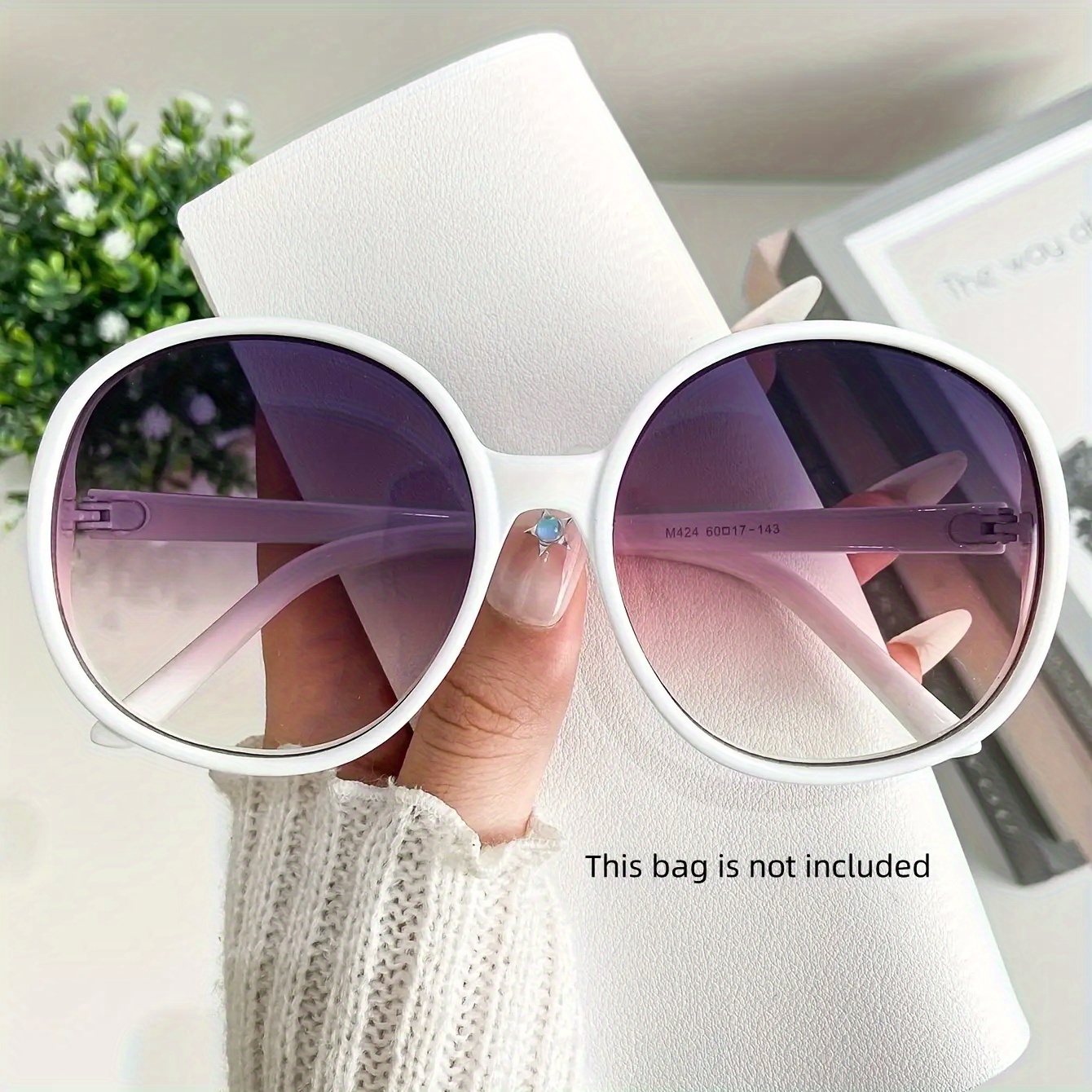 Oversized Retro Circular Glass - Urban Street Fashion Photography ulasan dan harga