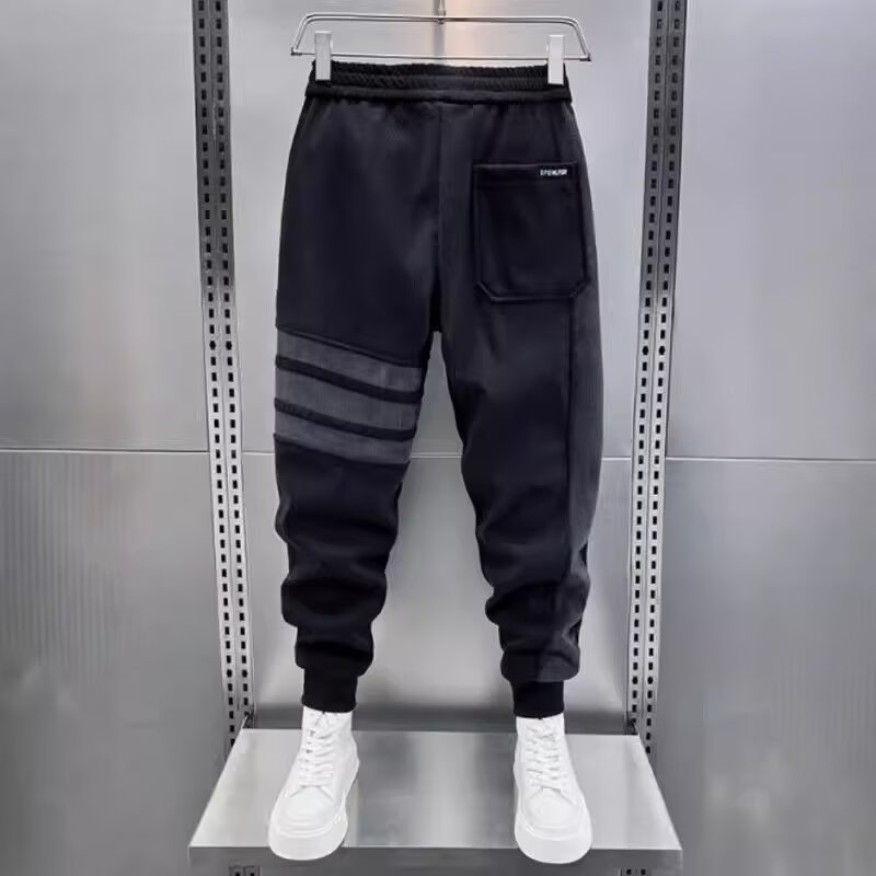Trendy Men Black Joggers Autum - Running Pant Jogger ulasan dan harga