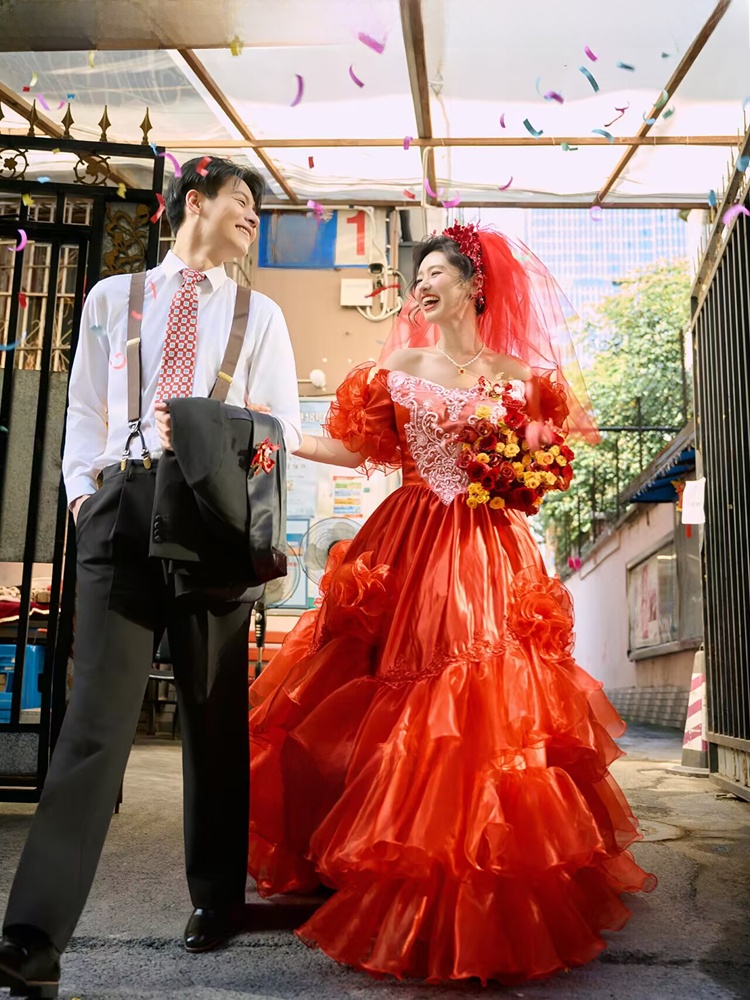 New Vintage Wedding Dress Film - Street Fashion Photoshoot ulasan dan harga
