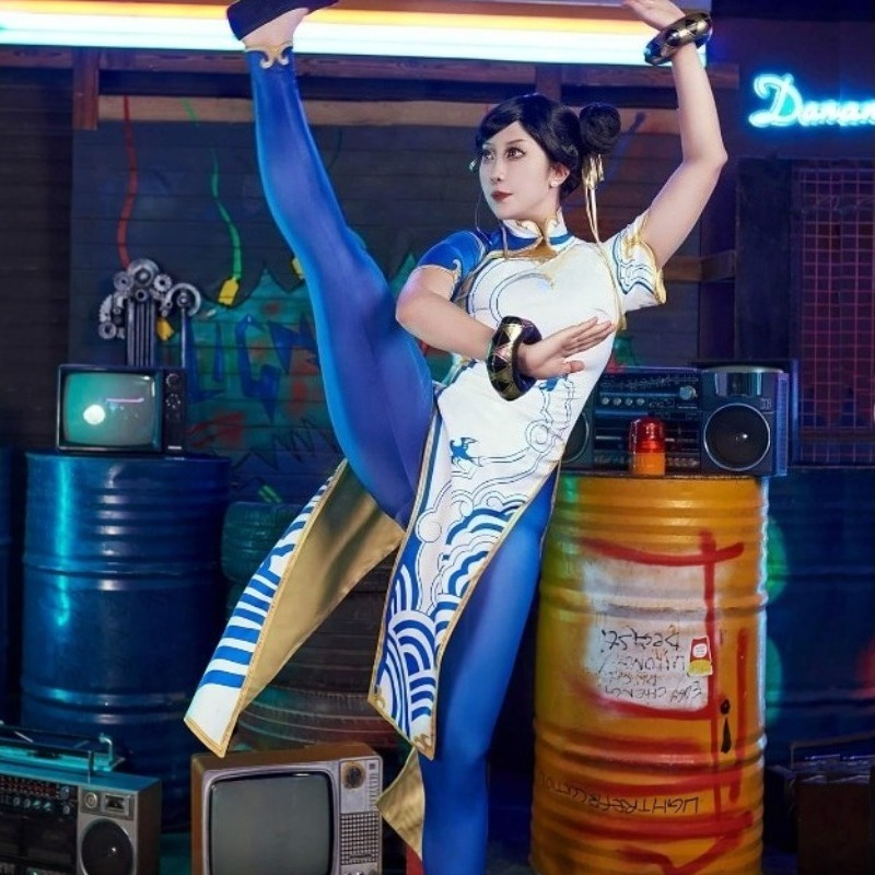 Game Chun-Li Costume Street Co - Street Fashion Dress ulasan dan harga