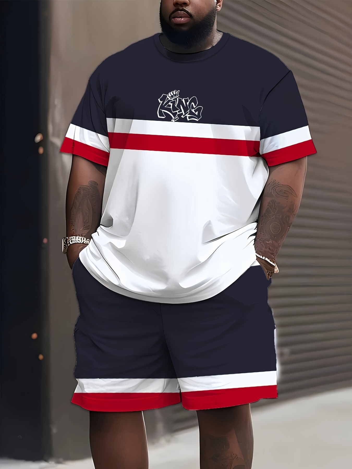 New Plus Size Men's T-shirt An - Street Fashion Clothes ulasan dan harga