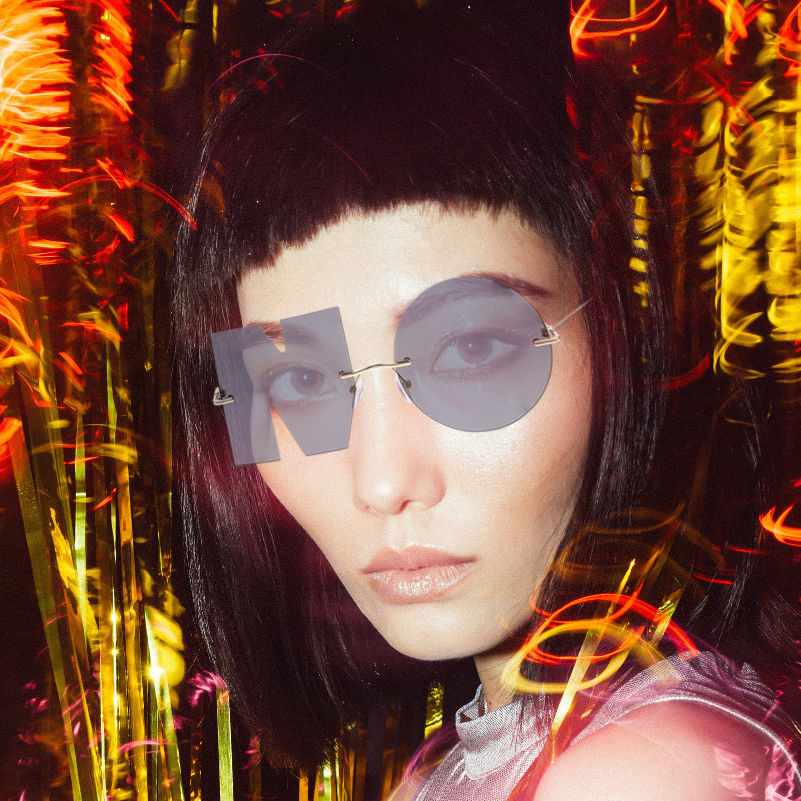 1Pair Chic Letter Sunglasses C - Street Fashion Photoshoot ulasan dan harga