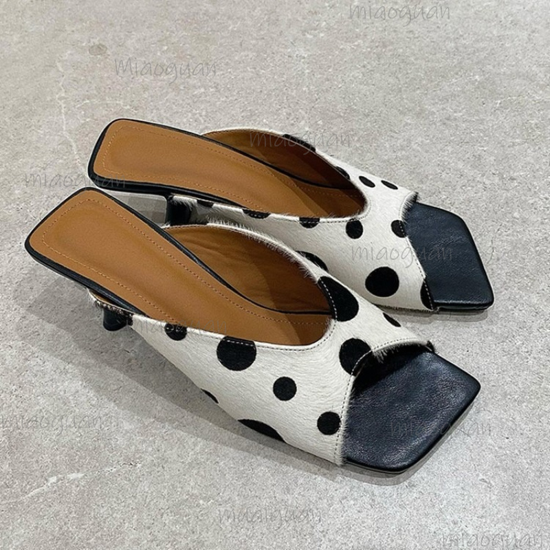 Summer Women Open Toe Polka Do - Street Fashion Dress ulasan dan harga