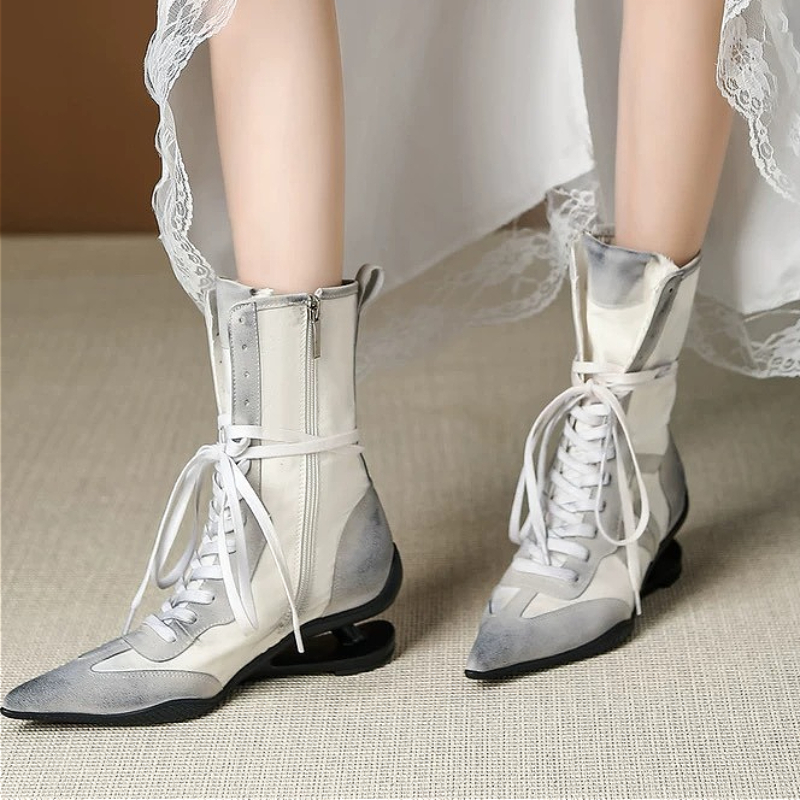 Pointed Toe Cross-tied Designe - Street Fashion Female ulasan dan harga