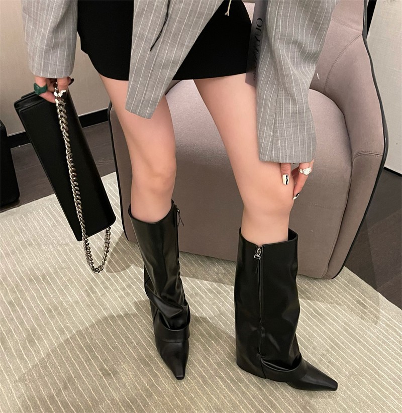 Women Trouser Legs High Boots  - Street Fashion Rome 2025 ulasan dan harga