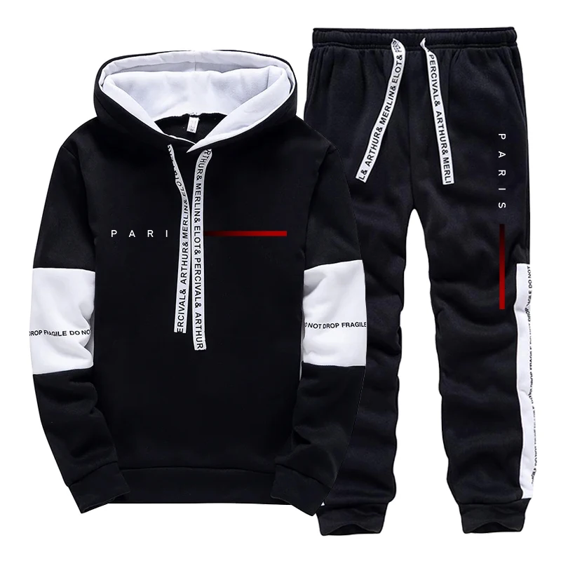 Men's Set Paris Fashion Hoodie - Street Fashion Us ulasan dan harga