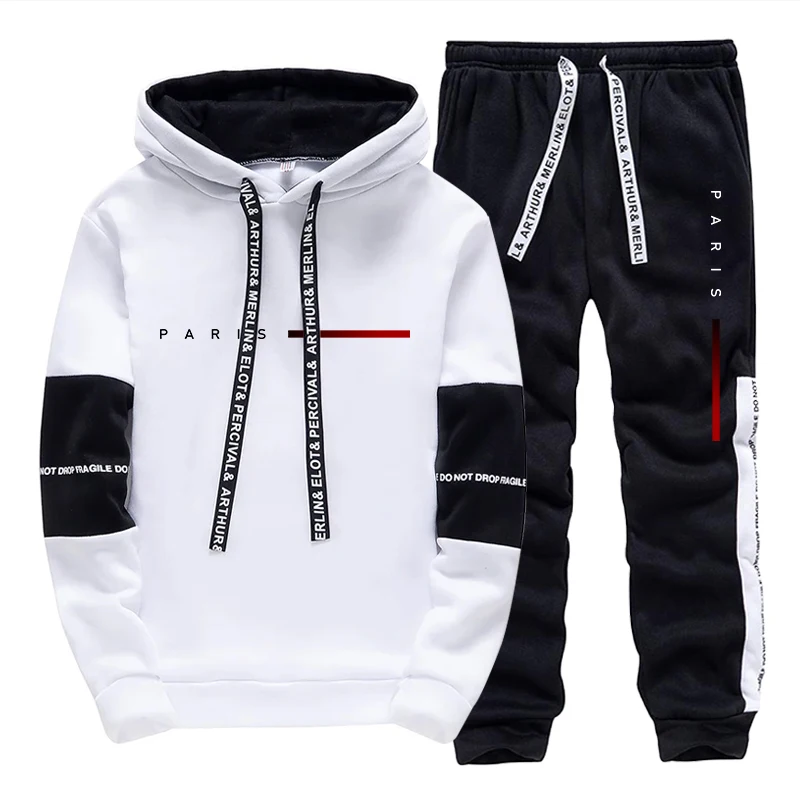 Men's Set Paris Fashion Hoodie - Street Fashion Us ulasan dan harga