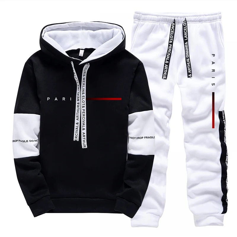 Men's Set Paris Fashion Hoodie - Street Fashion Us ulasan dan harga
