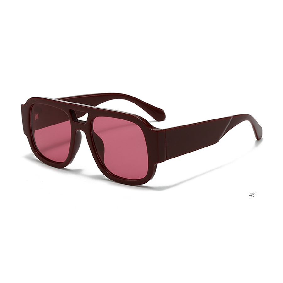 Wine Red Double Bridge Square  - Street Fashion Photoshoot ulasan dan harga