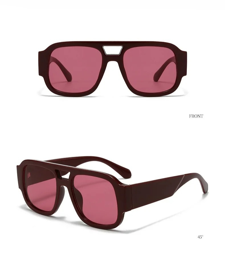 Wine Red Double Bridge Square  - Street Fashion Photoshoot ulasan dan harga