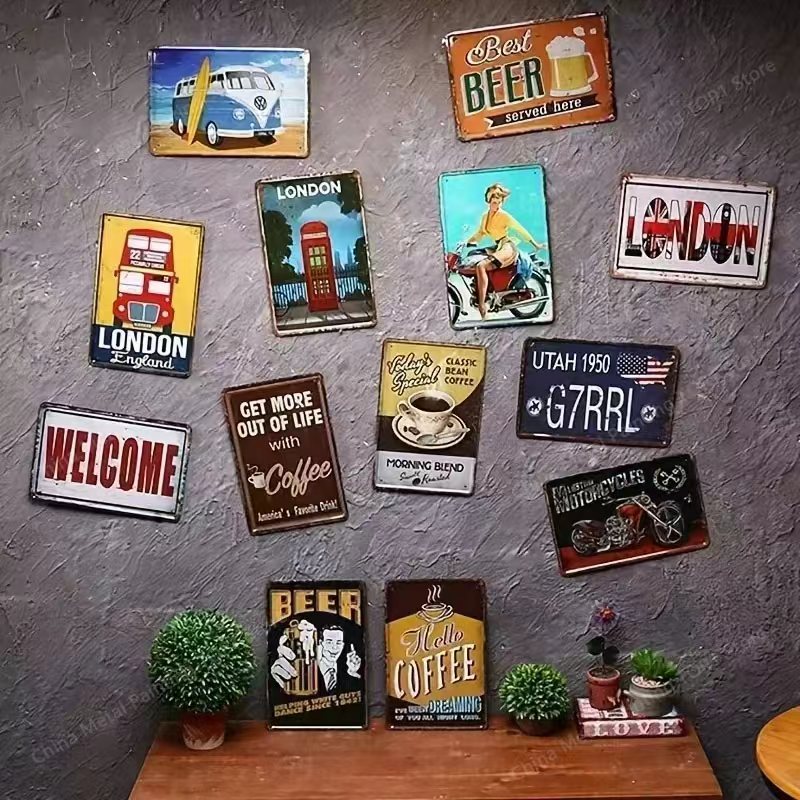 Retro Metal Tin Sign Urban Fas - Urban Street Fashion Photography ulasan dan harga