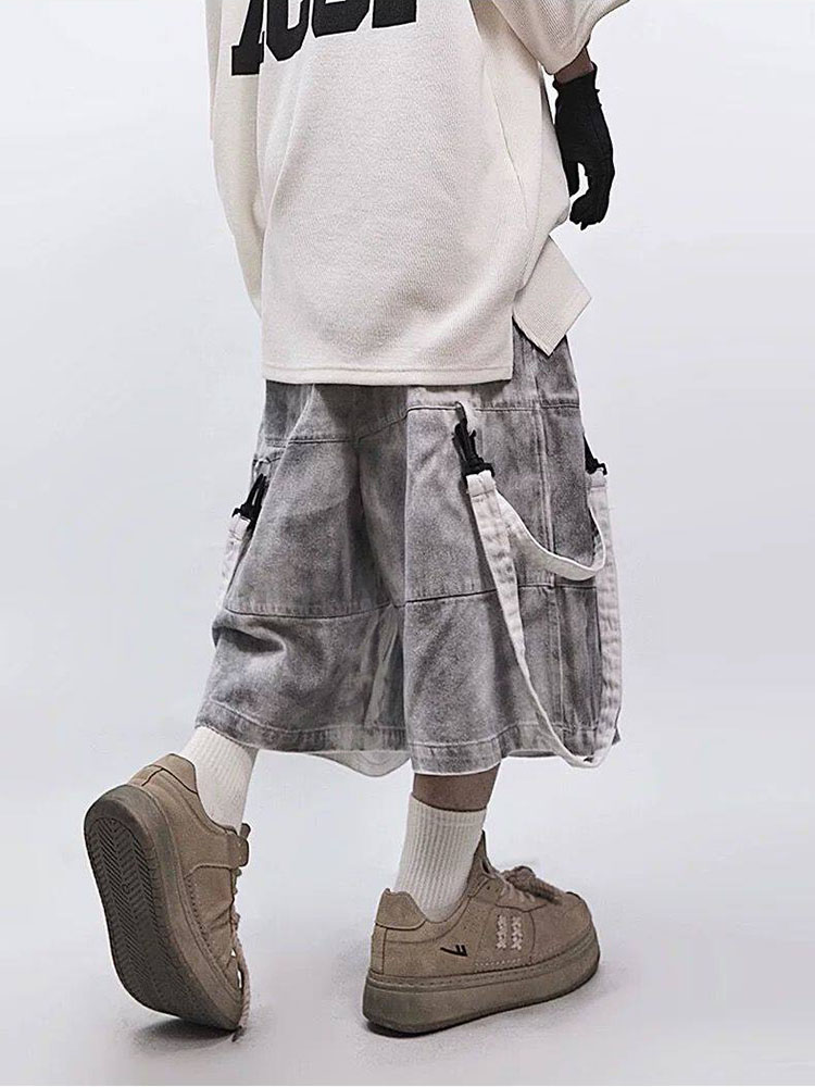 Retro Hip-hop Men's Ripped Jea - Street Fashion Hip Hop ulasan dan harga
