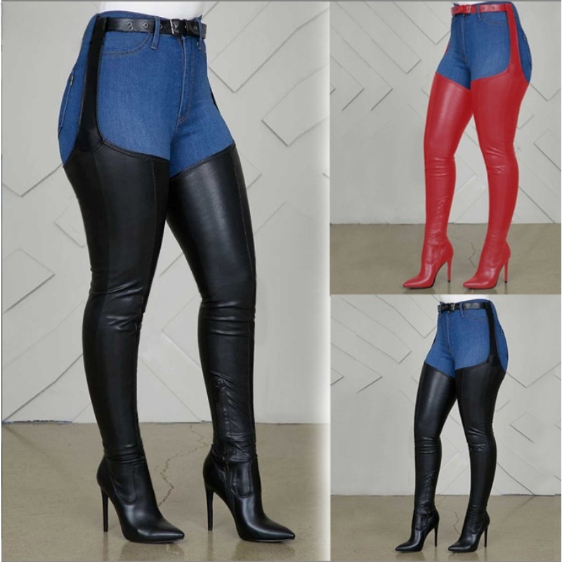 Black Thigh High Boots Big Siz - Street Fashion Rome 2025 ulasan dan harga