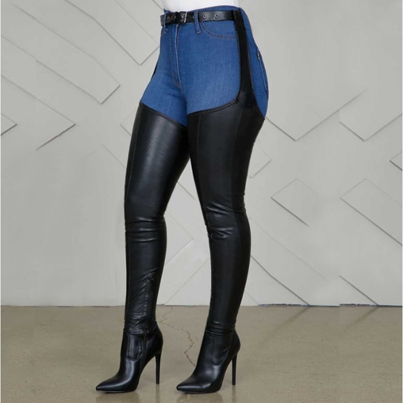 Black Thigh High Boots Big Siz - Street Fashion Rome 2025 ulasan dan harga