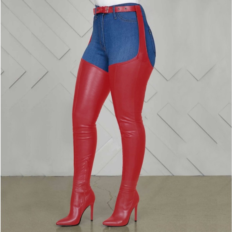 Black Thigh High Boots Big Siz - Street Fashion Rome 2025 ulasan dan harga