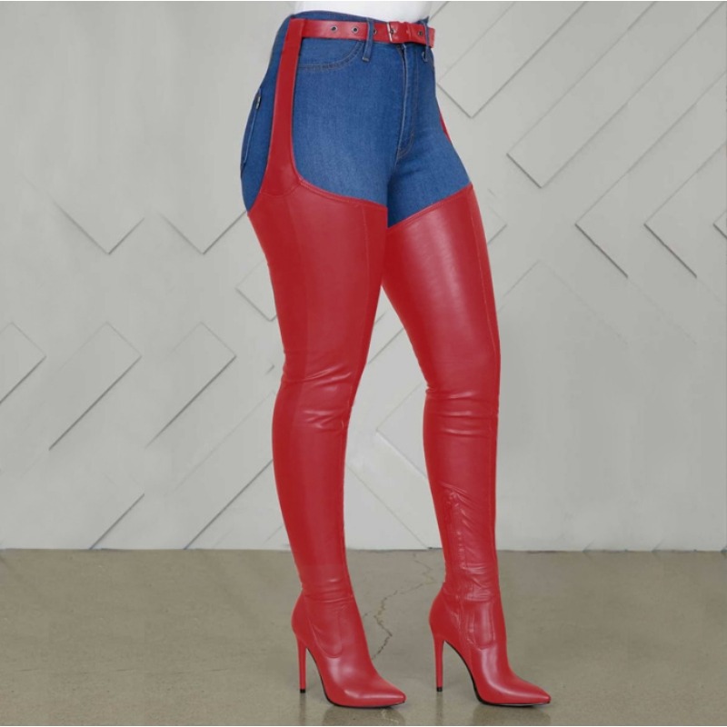 Black Thigh High Boots Big Siz - Street Fashion Rome 2025 ulasan dan harga