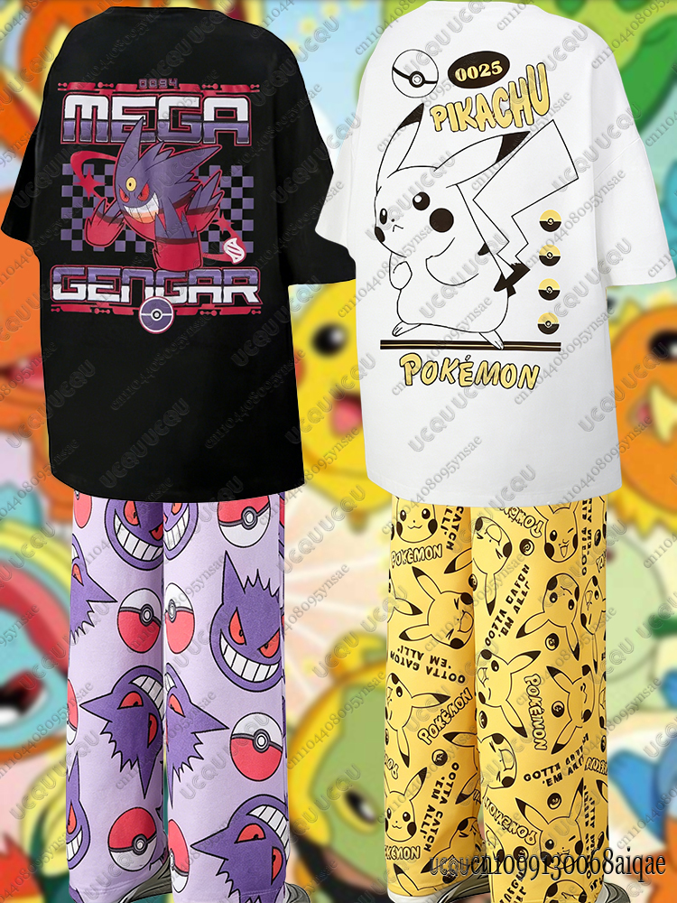 2026 Anime Pikachu&Gengar Summ - Street Fashion Female ulasan dan harga