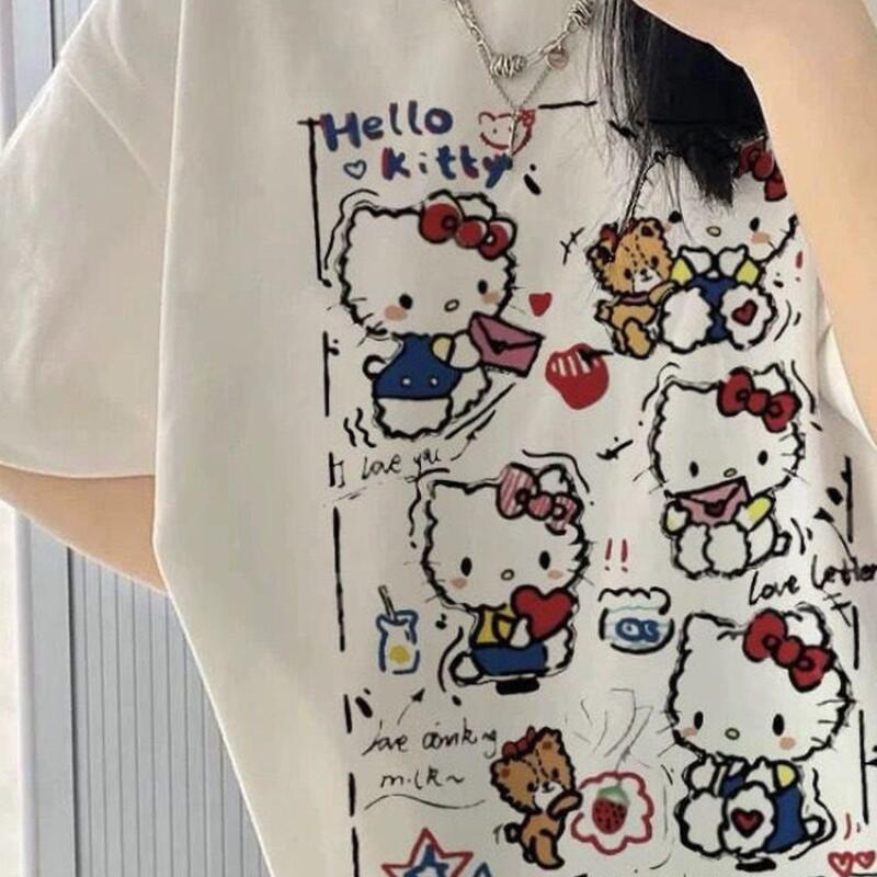 Short-Sleeved Summer Hello Kit - Street Fashion Us ulasan dan harga