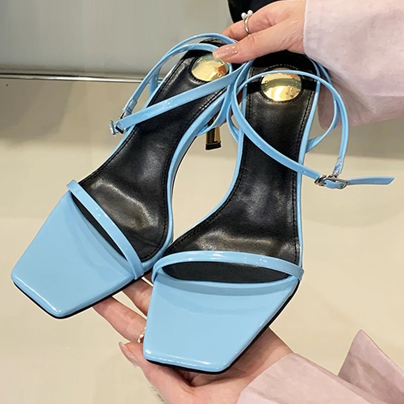 Luxury Metal Thin High Heels W - Street Fashion Dress ulasan dan harga